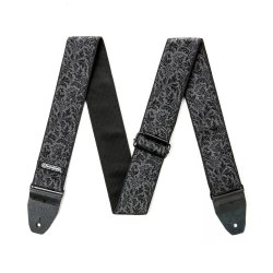 Dunlop D67-14 Jacquard Strap Black Thistle